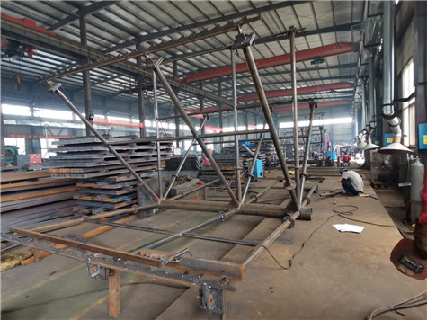风机模板需要的钢筋胎具钢模板组装完成
